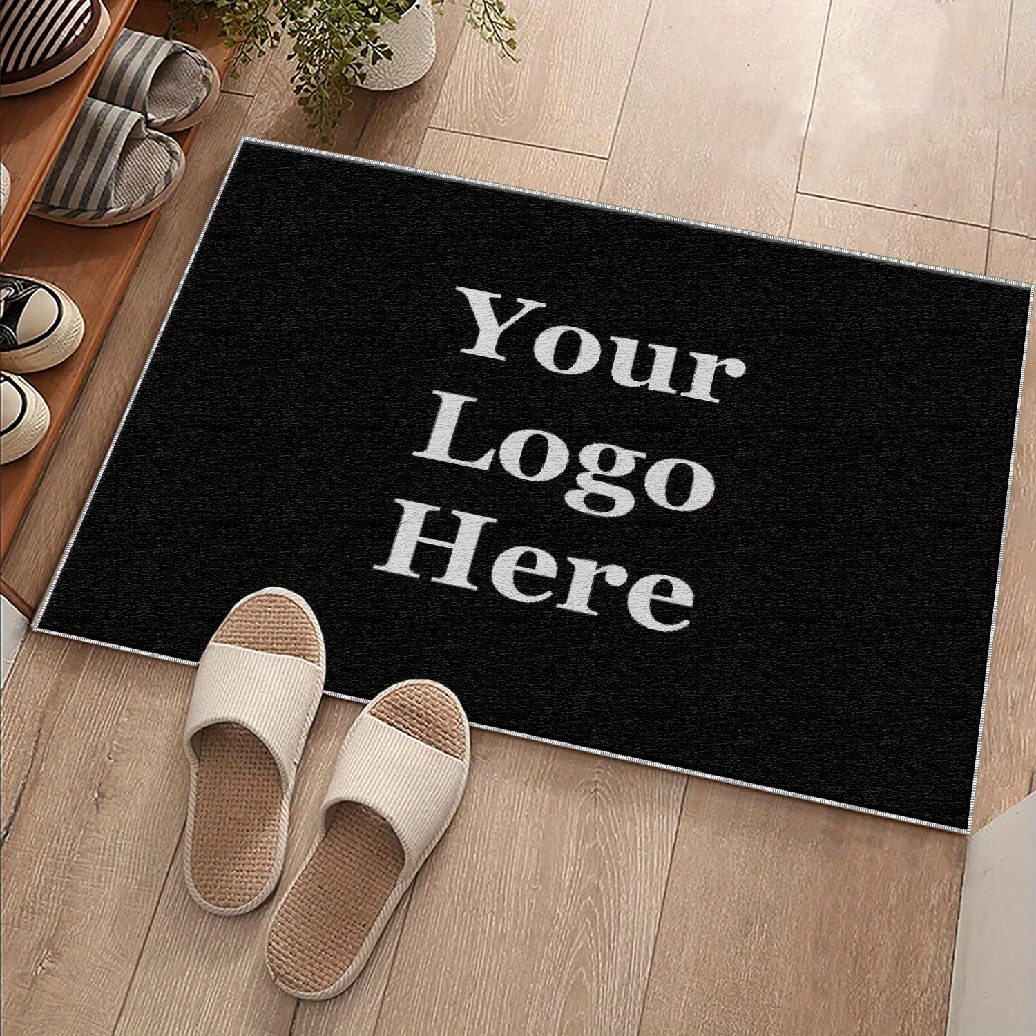 TEMU 1pc Velvet Custom Door Mat Carpet, Replaceable Customer Picture, Personalized Exclusive Design, Precise Pattern Reproduction, High-quality