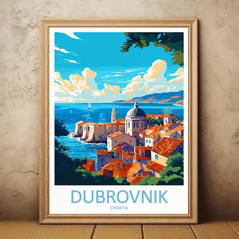 1pc frameless 2d wall hanging 12 inches x 16 inches
