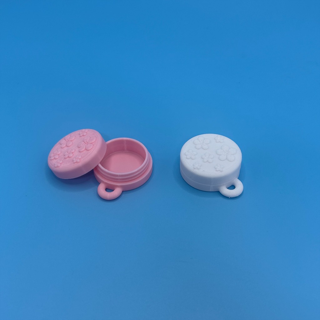 2pcs Flower-Shaped Jewelry Storage Boxes in Pink and White
