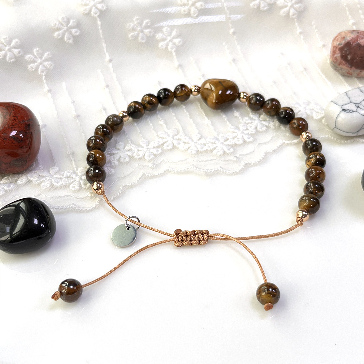 'Guardian of Courage' Tiger's Eye Bracelet