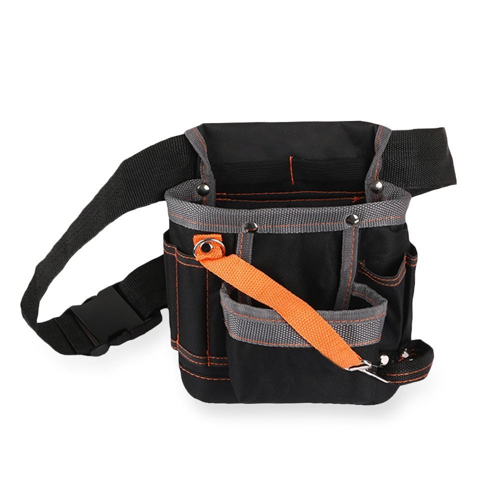 8 Pockets Oxford Cloth Toolkit Electrician Tools Bag W/ Adjustable Belt Waist Pack Instrument Pouch High Quality