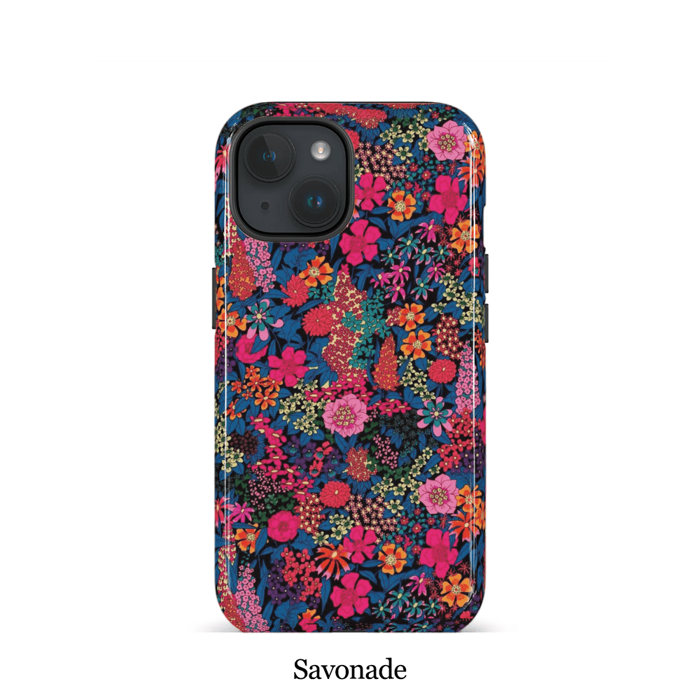 TEMU Phone Case - Dark Floral, Vintage Countryside Phone Case For Iphone 17, 16 Pro Max, 15 Pro Max, 13, 13 Mini, 12, 11, Xs Max, 7, Se2 Glossy Case