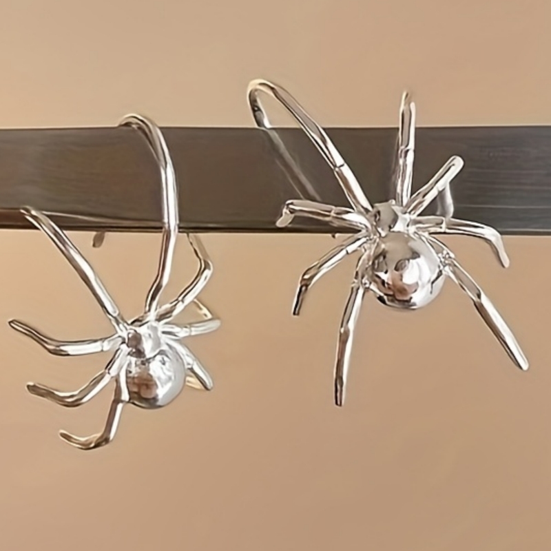 Image of Personality Design Spider Earrings Fashion Halloween Earrings For Women Men Daily Party Holiday Hook Earrings Hip Hop Halloween Gifts Stylish Jewelry Accessories