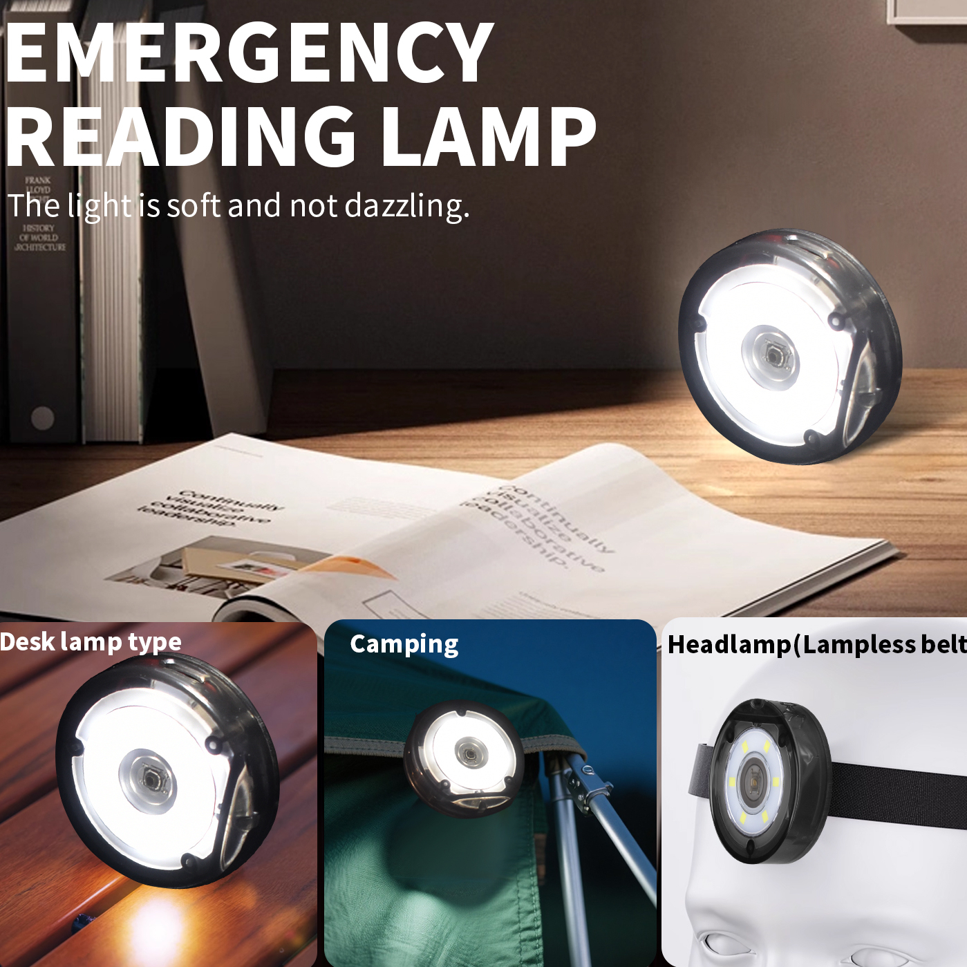 Smart Portable Key Light with 3-Level Dimming