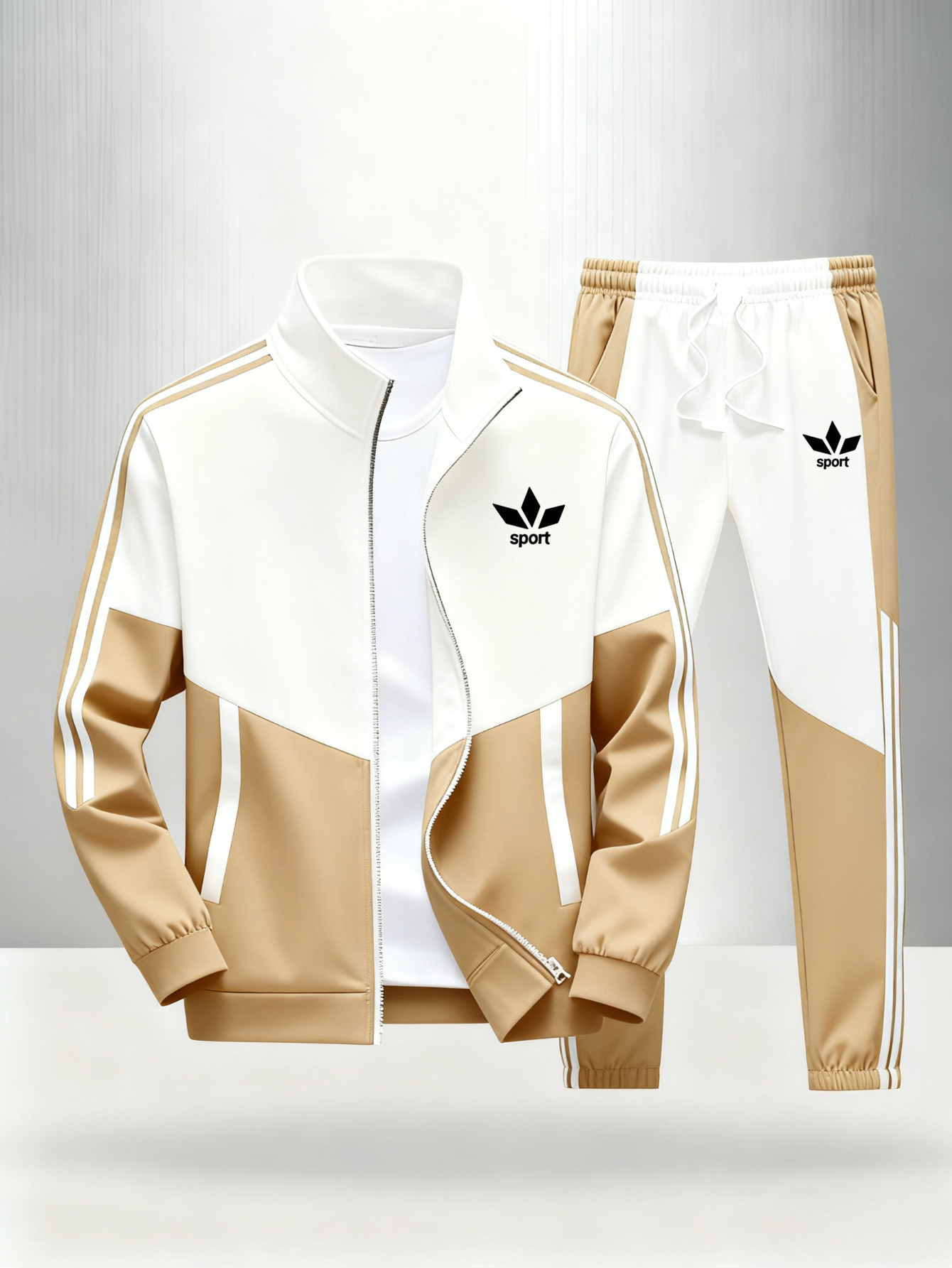 teenagers casual sportswear set a new casual sports jacket and matching pants comfortable and lightweight suitable for   unisex design   in multiple colors   outdoor for teenager