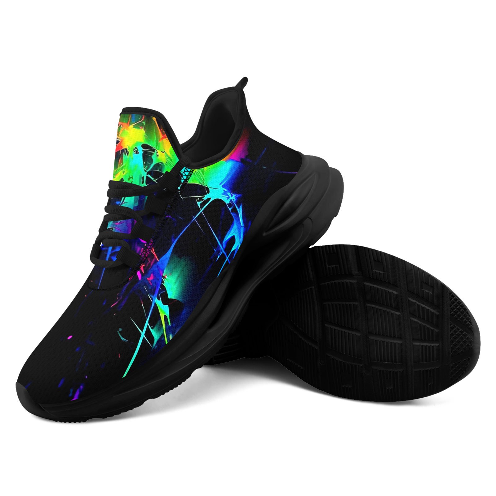 Men's Vibrant Running Shoes with Midsole Suspension Technology