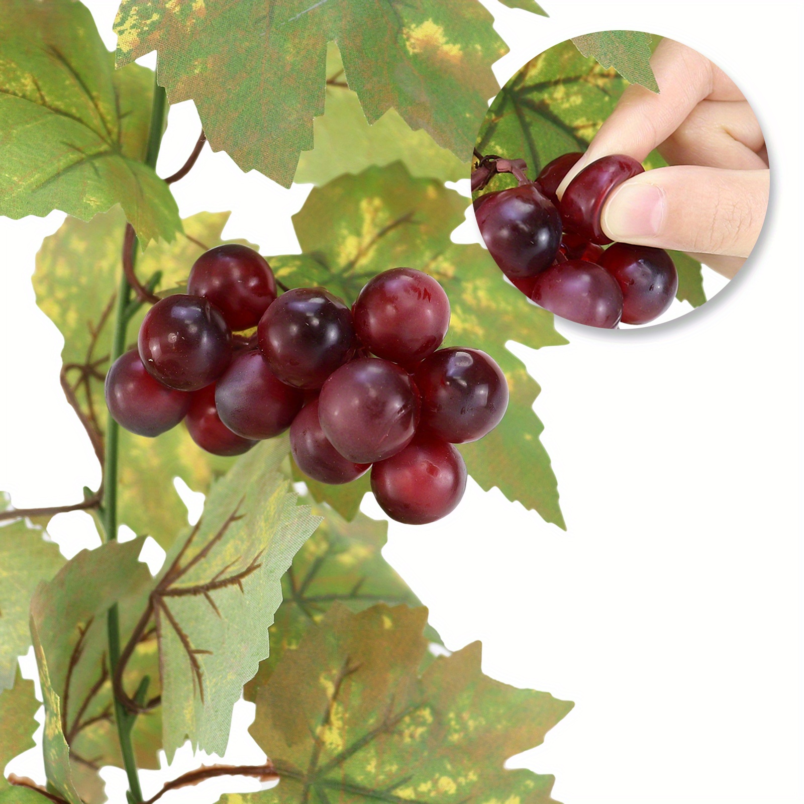 2m/4m knstliche weinrebe realistischen violetten trauben - Temu Germany