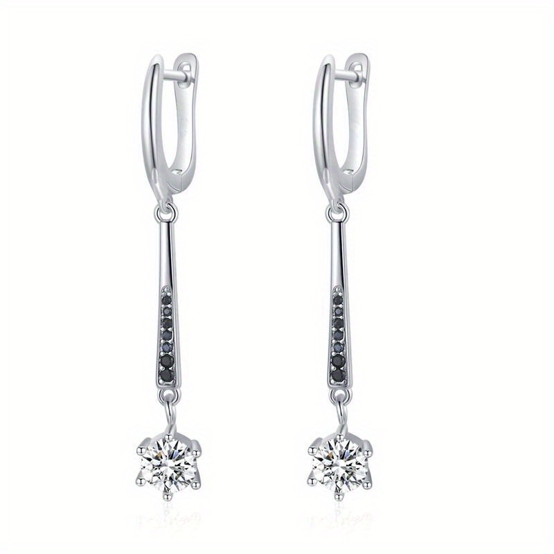 Copper Dangle Earrings Star-shaped Zirconia Jewelry