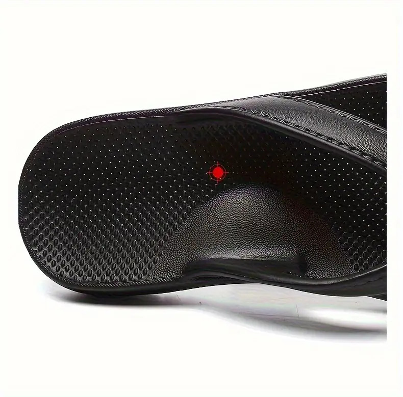   womens elegant arched support flip flops with eva soft cushion non slip arch support shoes machine washable durable   for   black white casual semi formal wear comfortable indoor outdoor shoes Product details 3