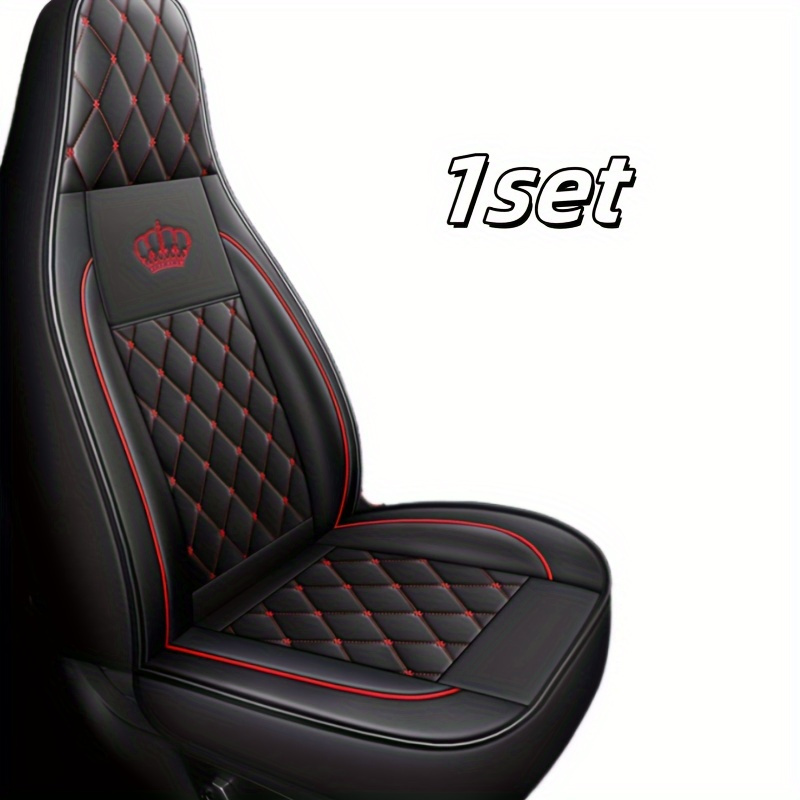 TEMU 1/5 Seat Pu Leather Car Seat Cover Set(suitable For 1 Or 5 Seat Vehicles)- Suitable For Sedans, Suvs, Trucks- Compatible With Pu Leather, With
