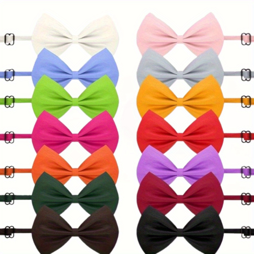 TEMU 100pcs Cat And Dog Birthday Party Bow Tie Pet Dog Bow Tie Dog Decorative Bow Tie Adjustable Size Band Dog Bow Tie Suitable For Most Cat And Dog