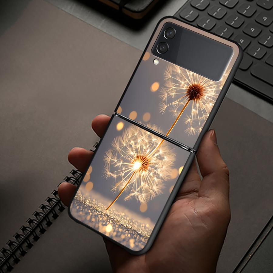 TEMU Phone Case: Beautiful Dandelion Pattern Case Suitable For For Z Flip 7 6 5 4 3 Z Fe Phone Back Cover