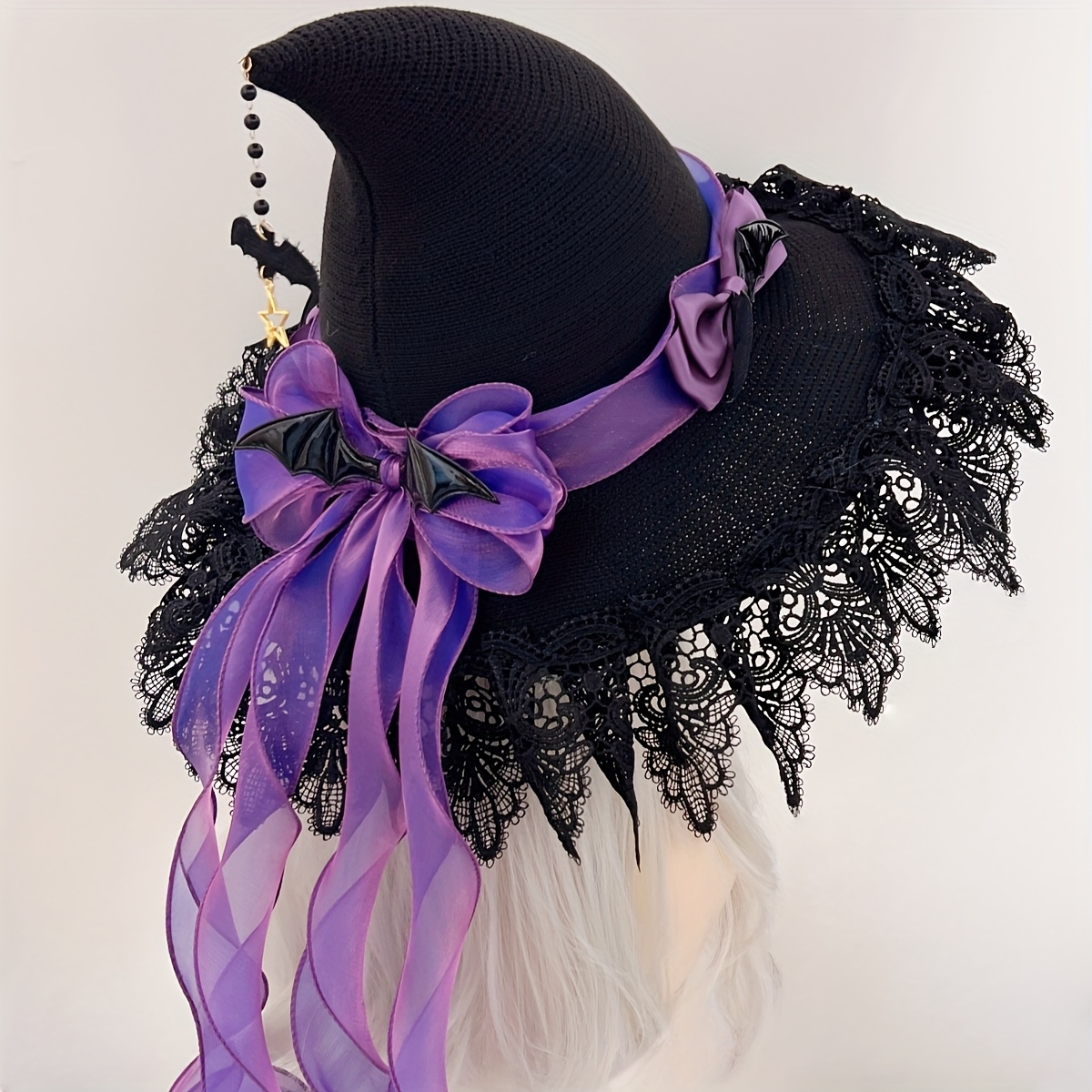 purple witch hat sold on Temu United States
