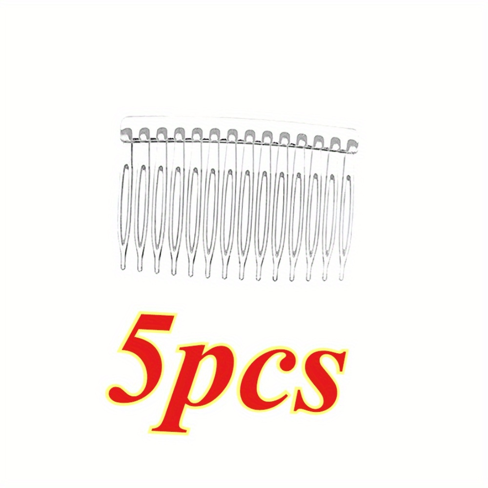 E-shop 5 Stück frische und einfache Haarkämme für Ponyfransen, geeignet zum Fixieren von lockeren Haaren, vielseitig und rutschfest, für Brautinnen und