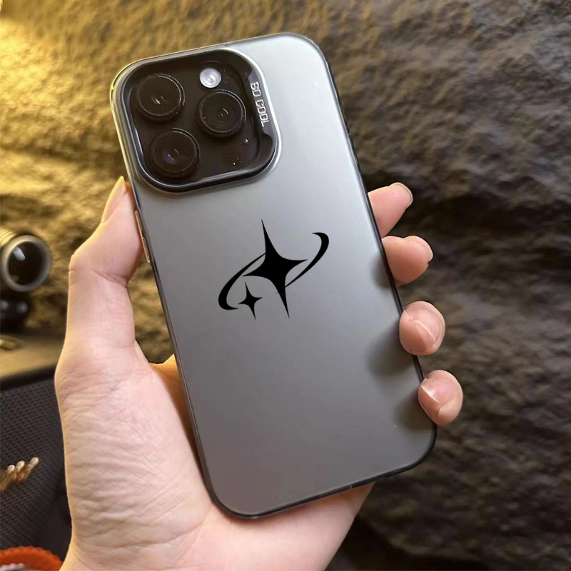 TEMU Minimalist Star Pattern Phone Case For Iphone Models 16/16pro/16promax/16plus/15/15plus/15pro/15promax, 14/14plus/14pro/14promax,