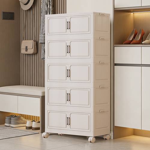 60cm front length 33cm side width 2 3 4 5 6 tier storage cabinet lid style storage box easy assembly assembly cabinet household cabinet folding cabinet toy cabinet snack cabinet living room storage cabinet bedroom storage cabinet home