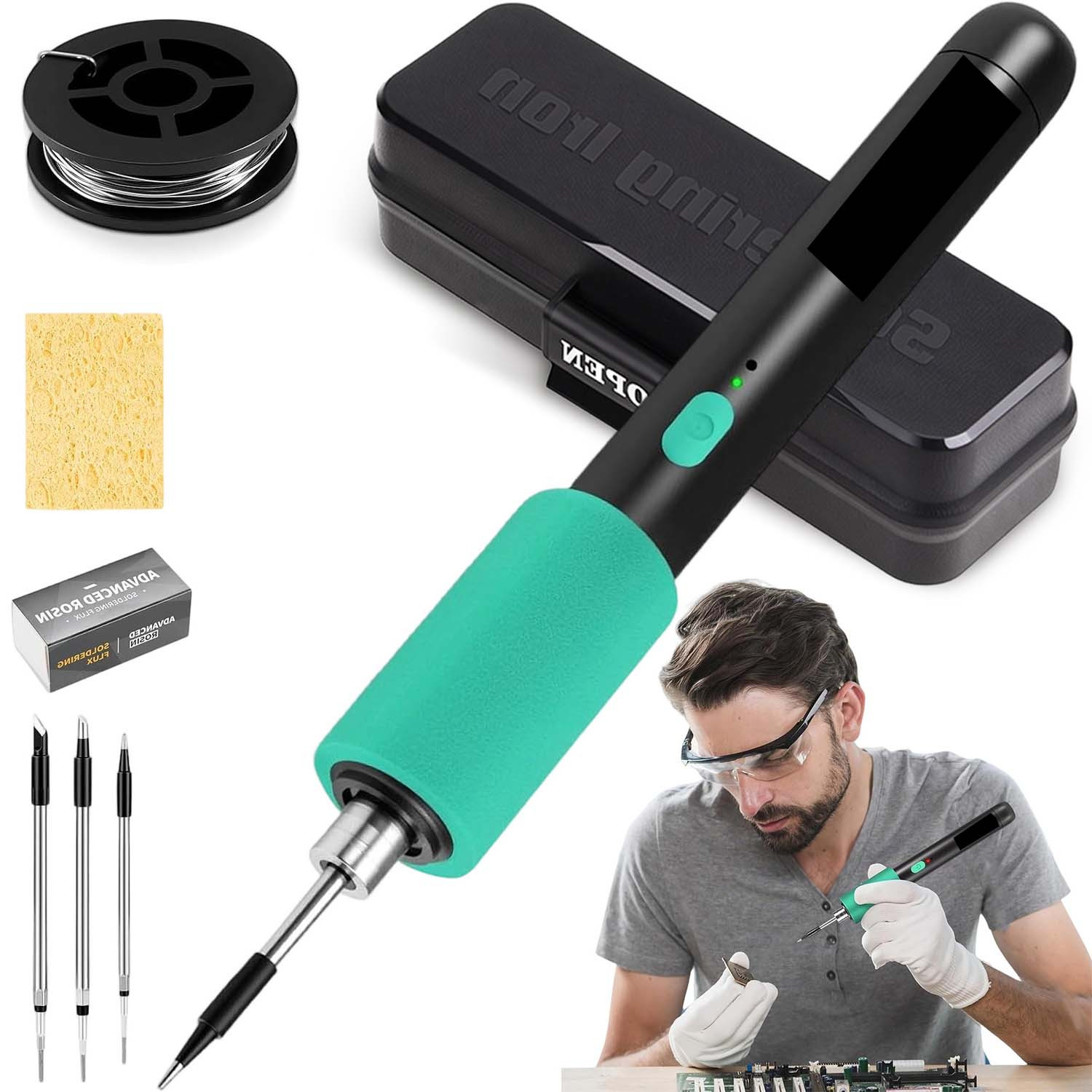 Image of Handheld Soldering Kit With Storage Accessories, For Jewelry Making And Household Maintenance Work