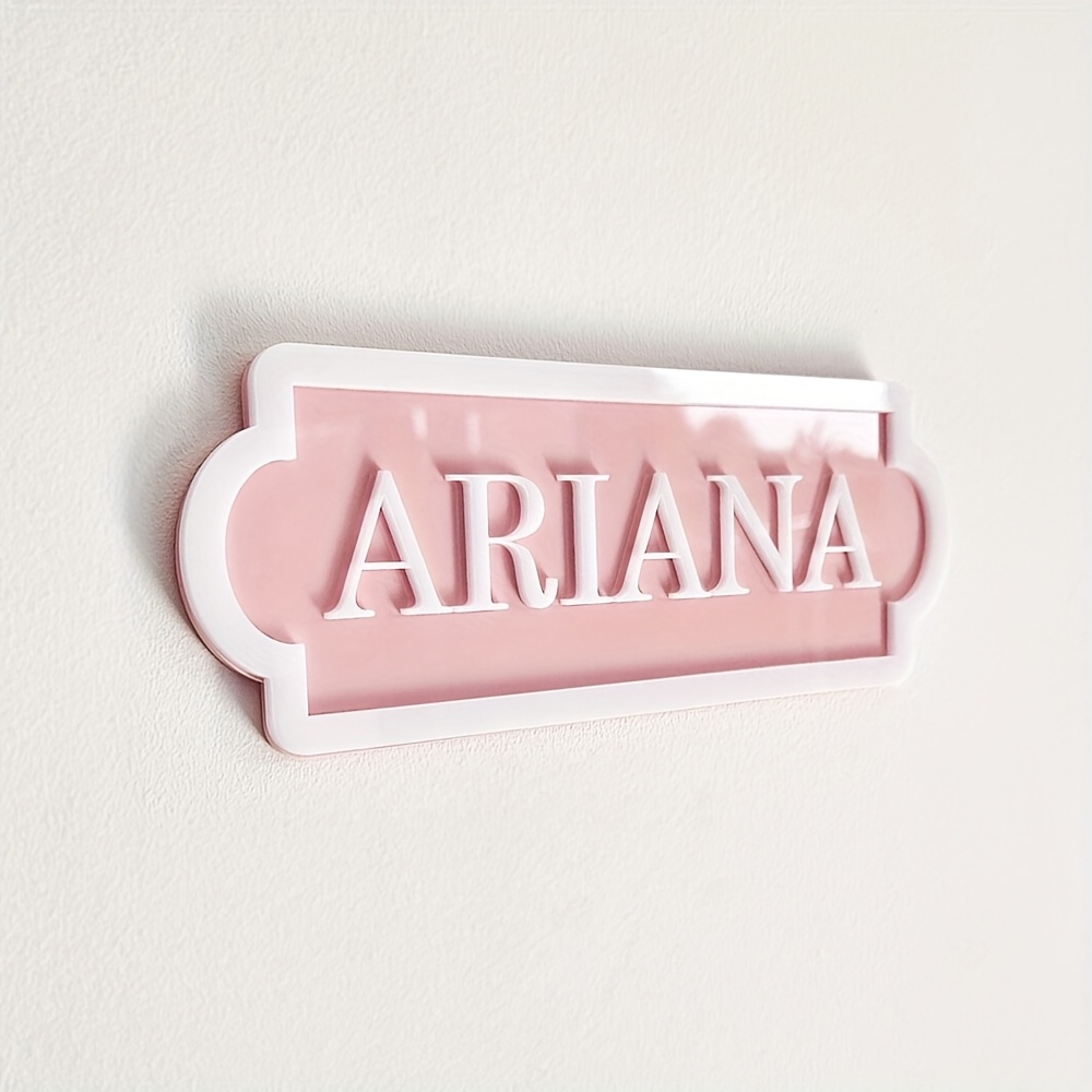 TEMU Personalized Bedroom Nameplates Tailored For Each Room, Featuring Unique Custom Designs In Double-layer Acrylic