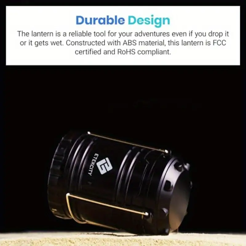2 pack eticiency led flashlight & lantern - 395lm flashlight with usb charging, 30h , emergency power bank, compact & portable with hanging hook, usb-powered (batteries not included) for camping, power outages, indoor/outdoor use - ideal for home, survival, hurricane preparedness - ideal for adults & - durable led light with 30h , 395lm brightness, usb charging, multi-functional as lantern & power bank, for emergency & outdoor Product details 5