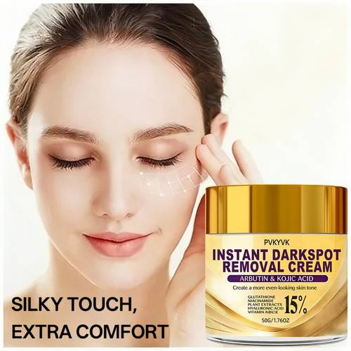 50g 1 76oz dark spot removal cream contains arbutin niacinamide vitamin e c non greasy formula suitable for types brightens and evens skin tone hyperpigmentation ideal for men and women moisturizing day and night use