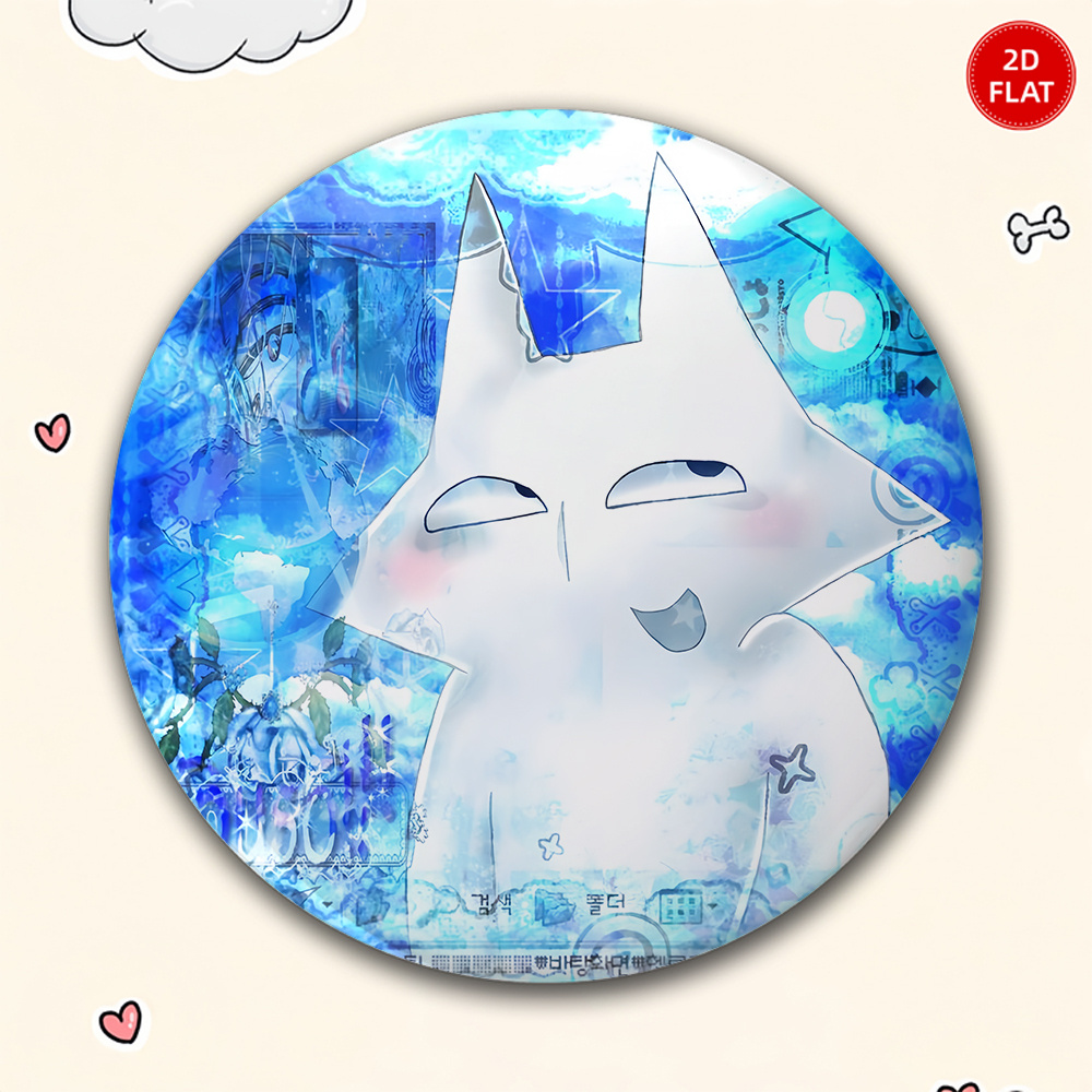 TEMU 2d Flat - 1pc Classic Popular Style Latest Model 2026 Anime Cartoon Fashion Brooch/pin/badge, For Jeans, Clothes, Backpacks And Hats, Suitable
