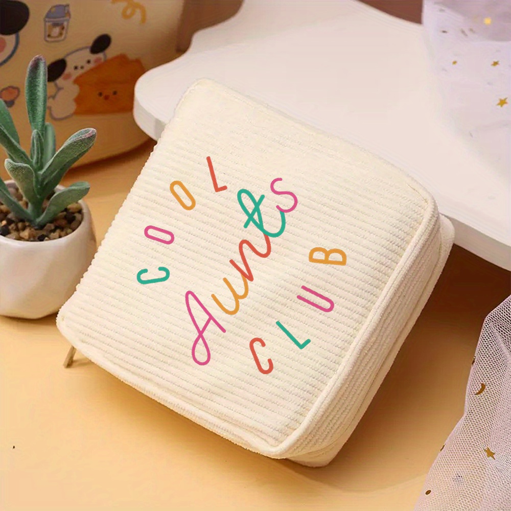 Image of Club Printed Small Toiletry Bag For Women - For Daily , Travel, And As A Best Friend Birthday Gift. Ideal For Organizing Toiletries