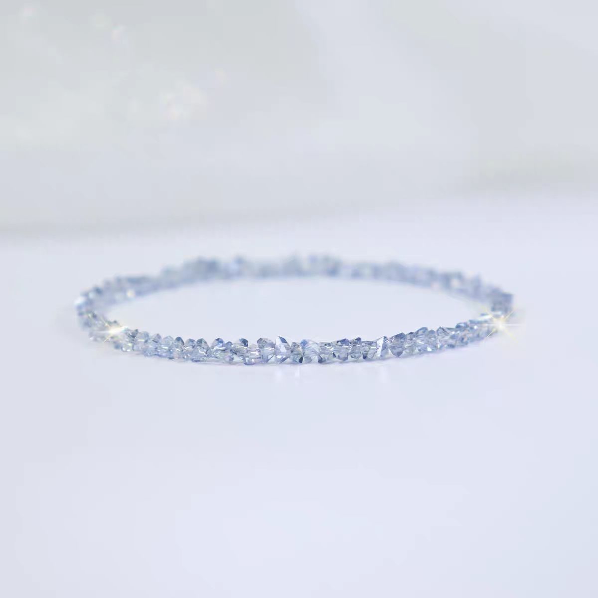 Women's Crystal Elastic Rope Stackable Bead Bracelet