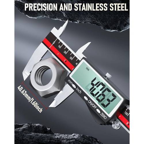 digital caliper 0 6 150mm vernier calipers electronic micrometer measuring layout tool auto off inch and conversion