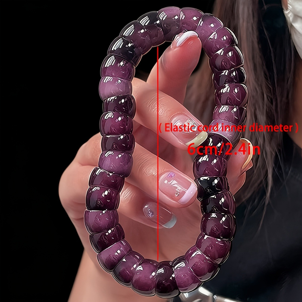 Unisex Natural Bodhi Seed Beaded Bracelet, Handmade Zen Style