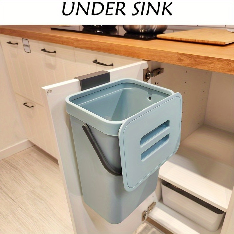 Rubbermaid Kleiner Mülleimer 9 Gallonen – Robust, Rechteckig Für Küche, Bad, Unter Waschbecken, Farbe Bisque