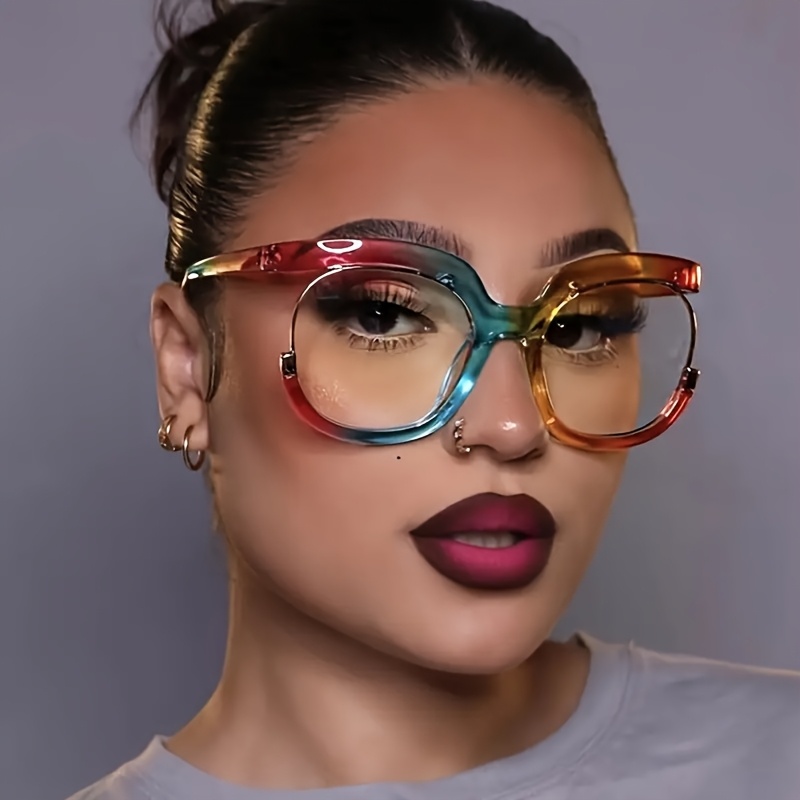 TEMU Y2k Retro Goggles - Black Round Frame, , Unisex, Fashionable Protective Glasses, Lightweight , Suitable For Casual Or Formal Wear, Everyday