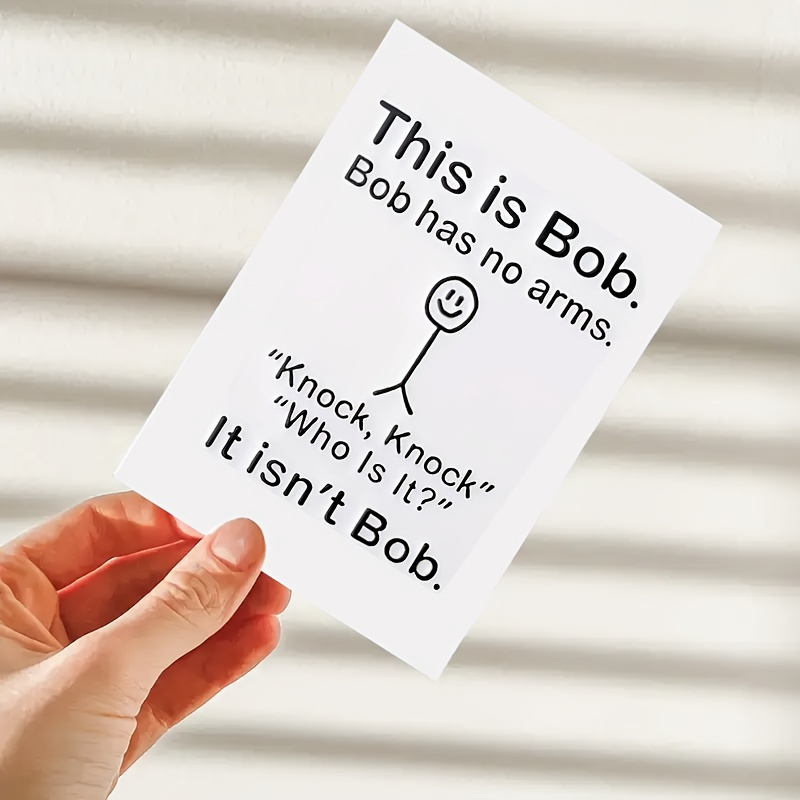 funny birthday card envelope bob no funny birthday Temu