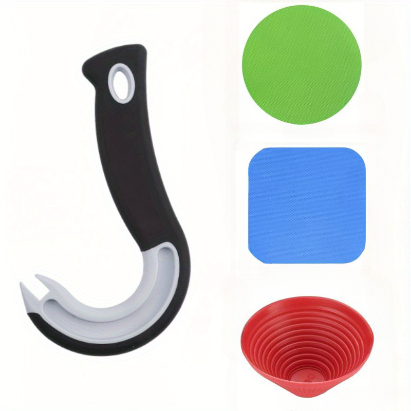 4pcs Multifunctional Bottle And Can Opener, Plastic Water Bottle, , Pull Tab Soup, Reusable & Easy-to-use Gripper For Seniors With, Weak Hands - Accessory, Perfect Gift