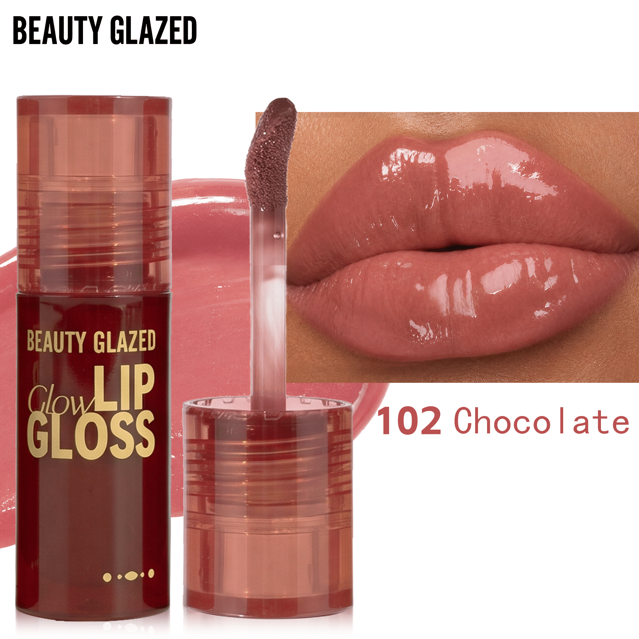 6 Colors BEAUTY GLAZED Hydrating Liquid Lip Gloss