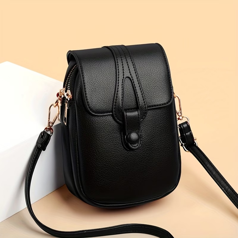 TEMU Women's Crossbody Bag, Phone Bag, Women's Bag, New Single-shoulder Bag, Stylish And Multifunctional, Double-layer Pockets, Phone Bag, Wallet,