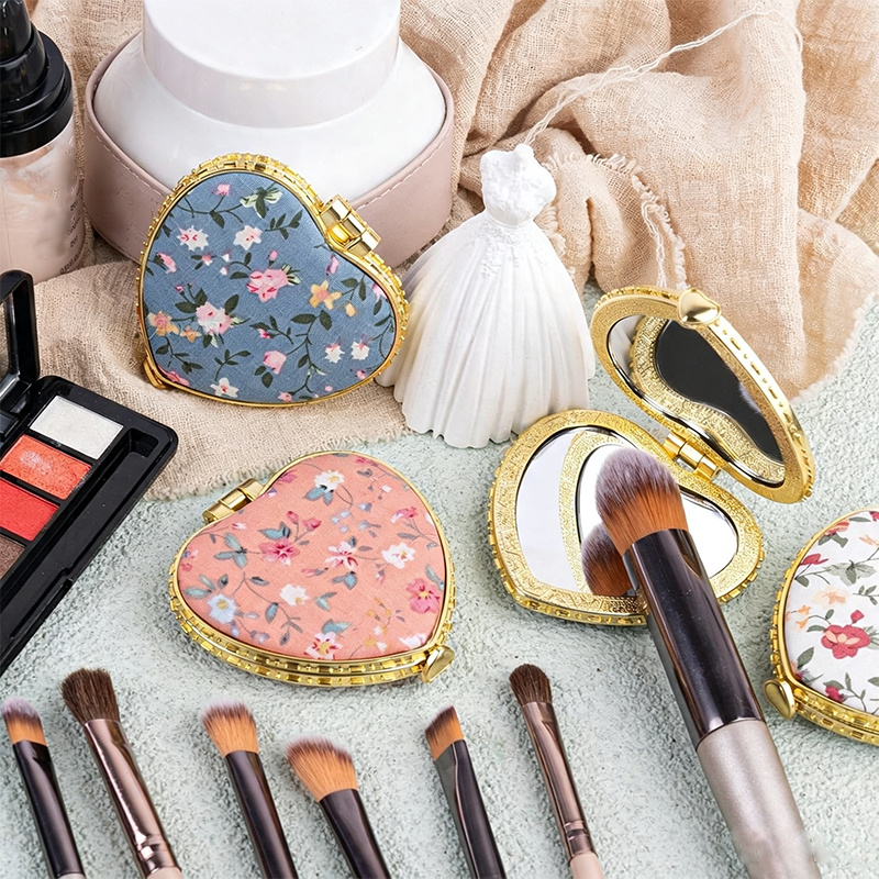 4pcs Double-Sided Folding Mini Makeup Mirrors