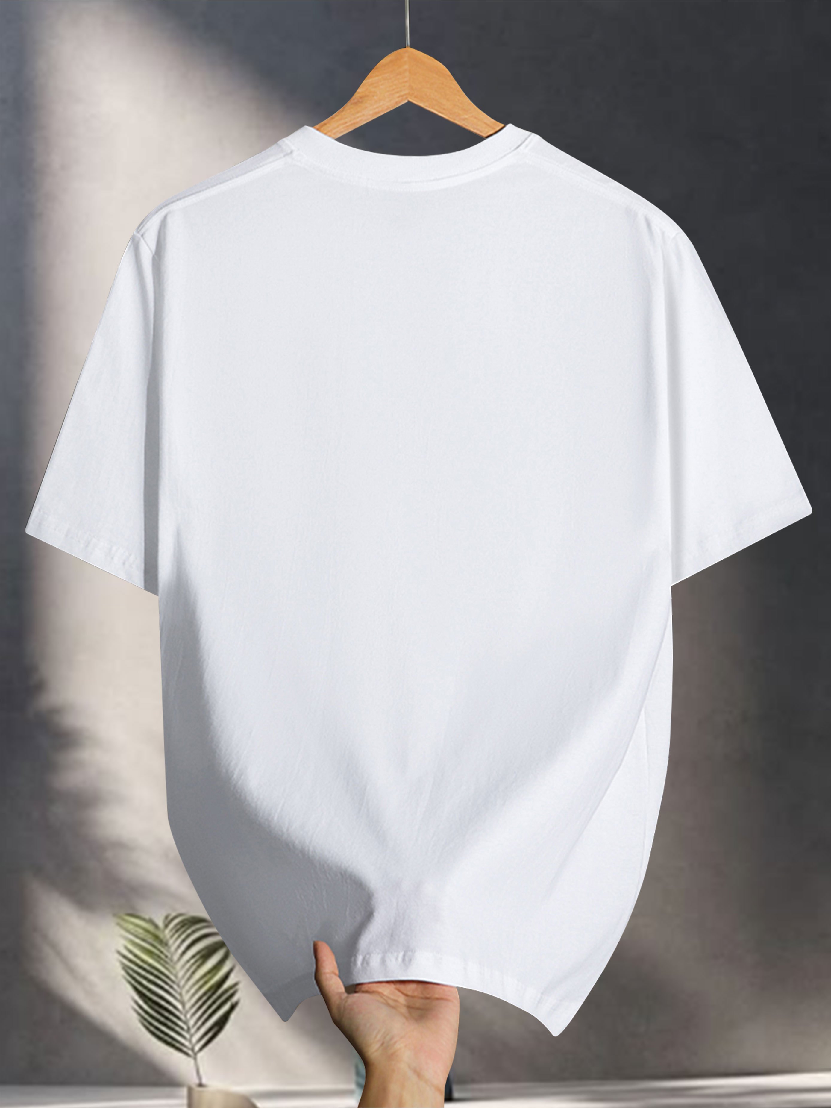 Men's Heavyweight 200gsm 100% Cotton Sport Graphic T-Shirt - Black Crew Neck Casual Tee for Everyday & Formal Summer Outfits - Breathable Everyday Essential Shirt