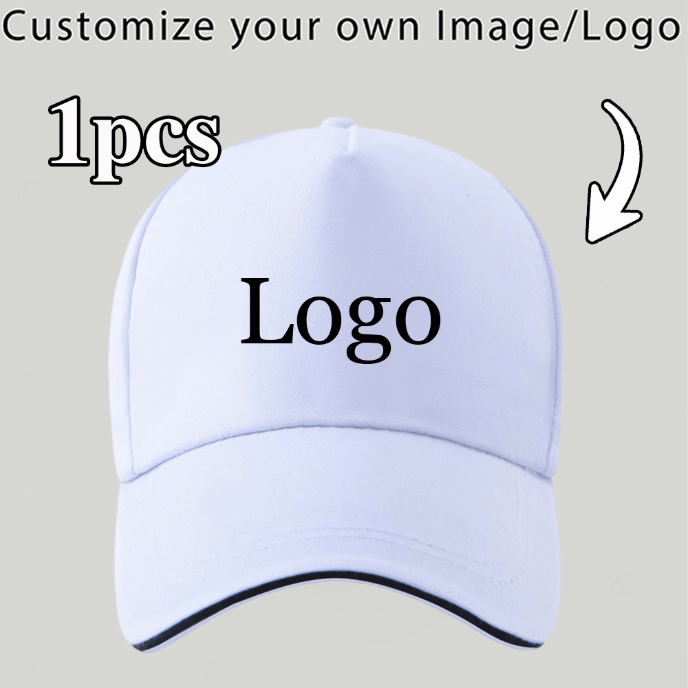 TEMU 1pc Customizable Pattern Logo Solid Color Baseball Cap, Breathable Comfortable Fabric Non-stuffy Adjustable Hat Size Fits Different Head Shapes