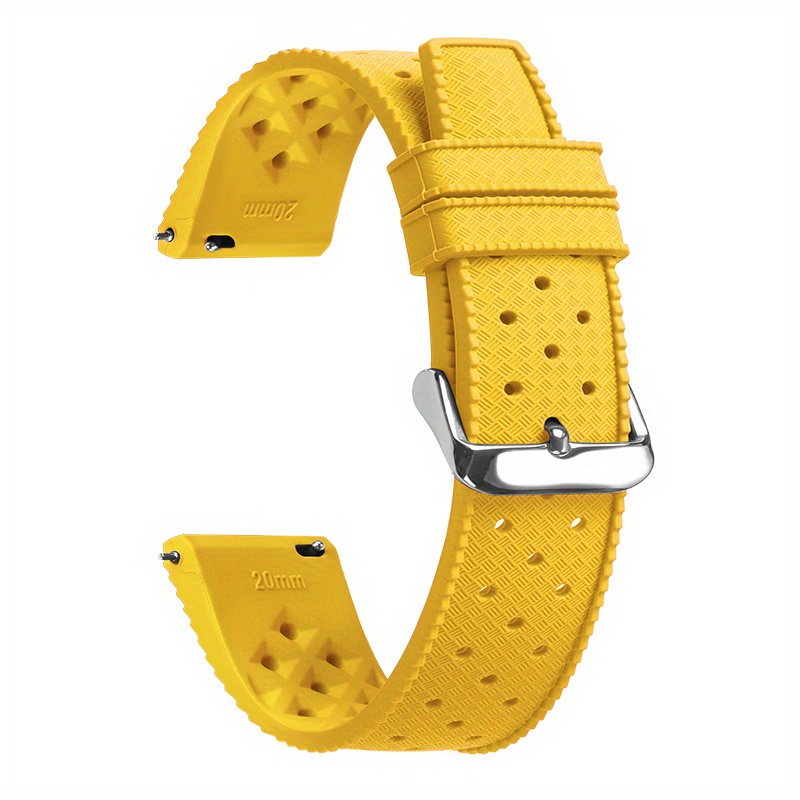 fashionable simple and classic   designed silicone watch strap is soft and comfortable quick disassembly not stuffy and hot     with small wrists can   is suitable for daily   men and women in summer 18mm 20mm 22mm