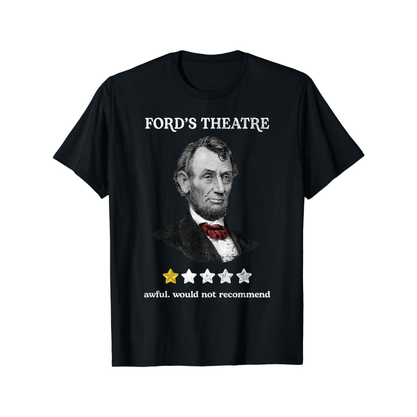 

1pc Ford's Theatre - - 100% Tee, , Printed Sleeve Top Slight , & For