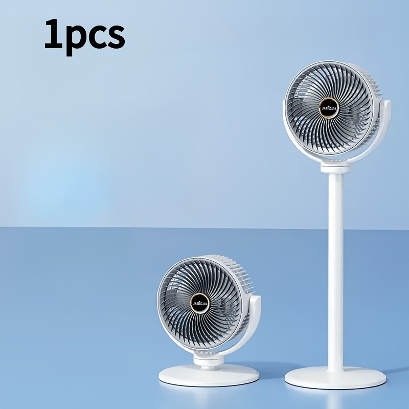 Ventilateur 3-en-1, ventilateur de refroidissement silencieux à 5 vitesses réglables pour la circulation d'air de toute la pièce, flux d'air puissant, fonctionnement à faible bruit, convient pour la m
