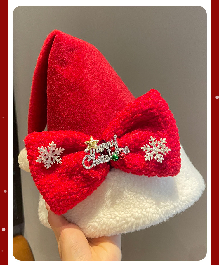 Schattige Herten Kerstmuts - Rood & Wit Santa Feestaccessoire met Pluizige Oren, Lichtgewicht Feestdecoratie voor Cosplay, Foto Props, Kerstfeesten - Geen Montage Nodig, Feestelijke Partymuts, Kerstkostuums, Cosplay Hoofddeksel, Speels Ontwerp, Zachte Textuur, Seizoensgebonden Hoofddeksels, Whimsical Design, Alleen Handwas, Cadeau voor Haar, Fotoshoot Props, Schattige Herten Rodehoofd Kleine Hertje, Feestelijke Kleding, Cosplay Props, Kerstversiering, Zachte Hoofddeksels, Lichtgewicht