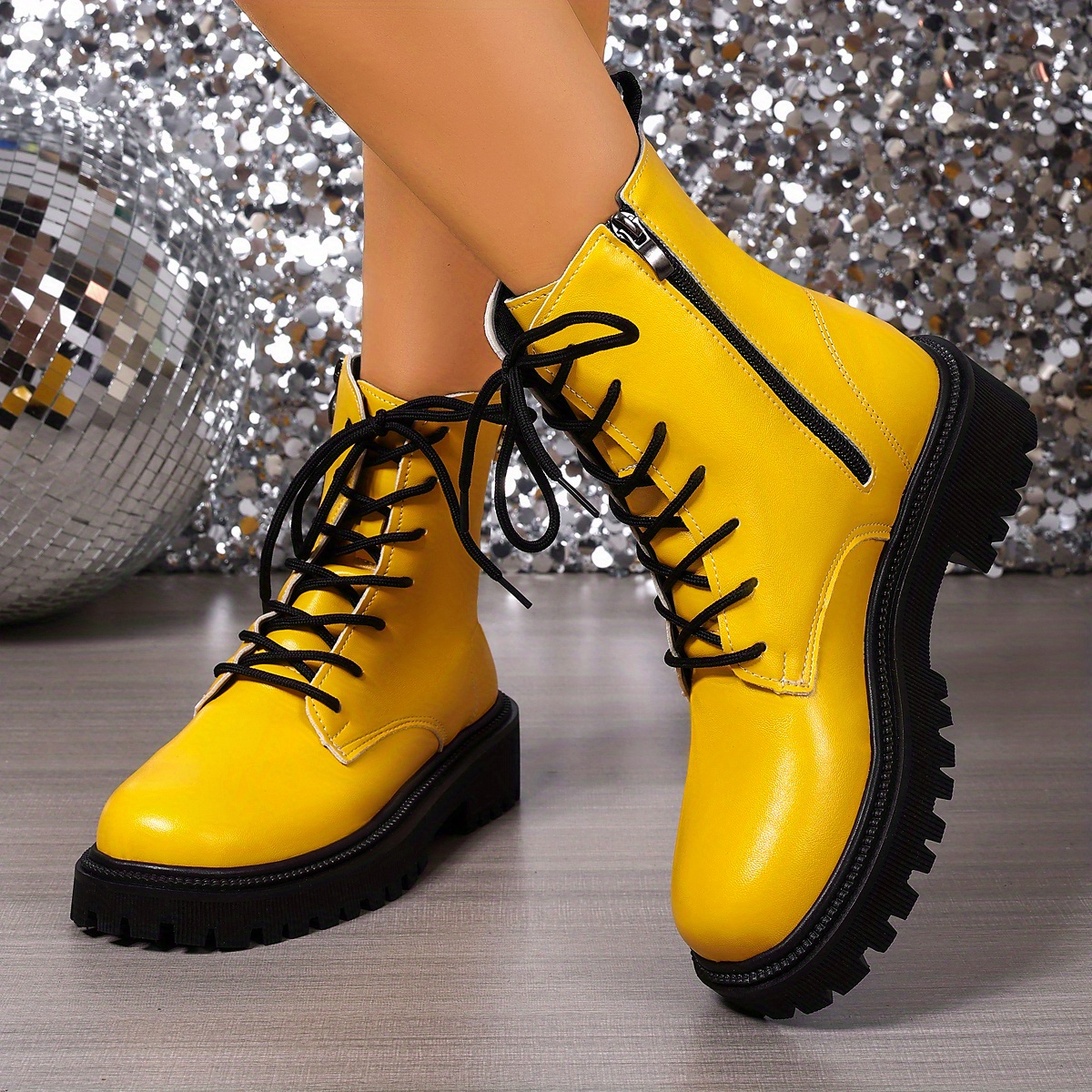 靴 YELLO SNEAKER BOOTS YELLO / SOY DOUBLE SNEAKER SHORT BOOTS