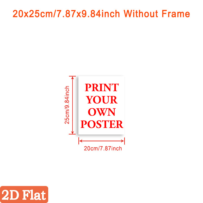 2d Flat, 2d Flat 1pc Frameless Custom Poster Canvas Wall Art, Personalized Canvas Print, Customizable Wall Decor, Custom Poster Wall Art, For Bedroom, Dorm, Home Office, Ideal Custom Gift