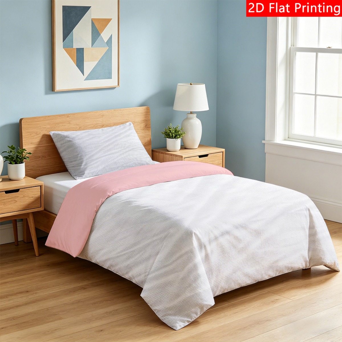 TEMU 2/3pcs Duvet Cover Set White Waffle Weave Textured Fabric Print Bedding Sets Soft And Lightweight Classic Quilt Cover Sets Use Includes 1 Duvet
