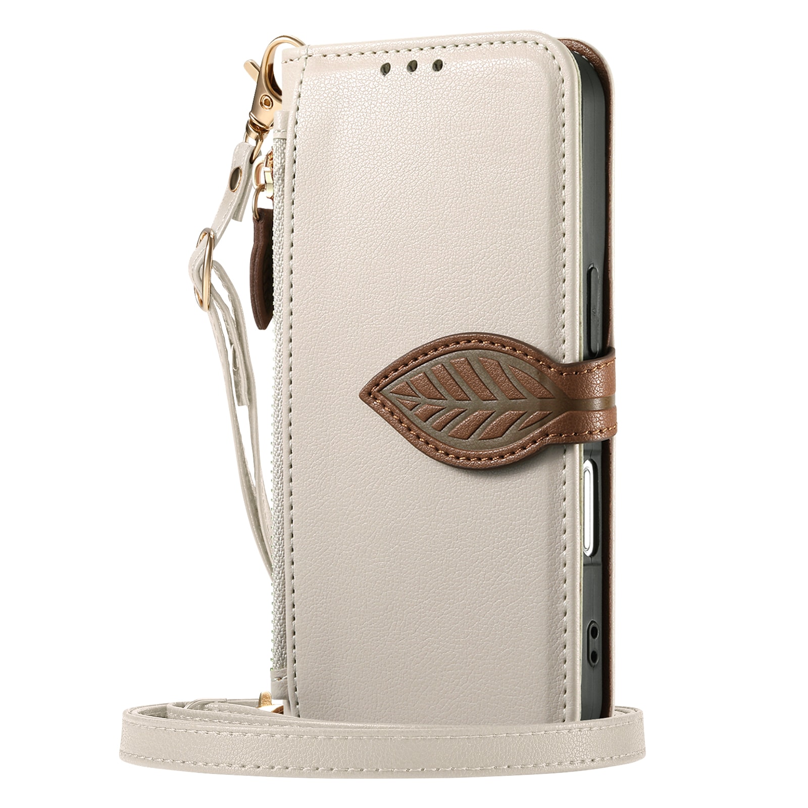 TEMU Phone Case: Wallet-style Phone Case Suitable For Iphone 17/air/16/16e/15/14/13 Pro Max/17e, With Zippered Pocket, Card Slots, Id Window, And