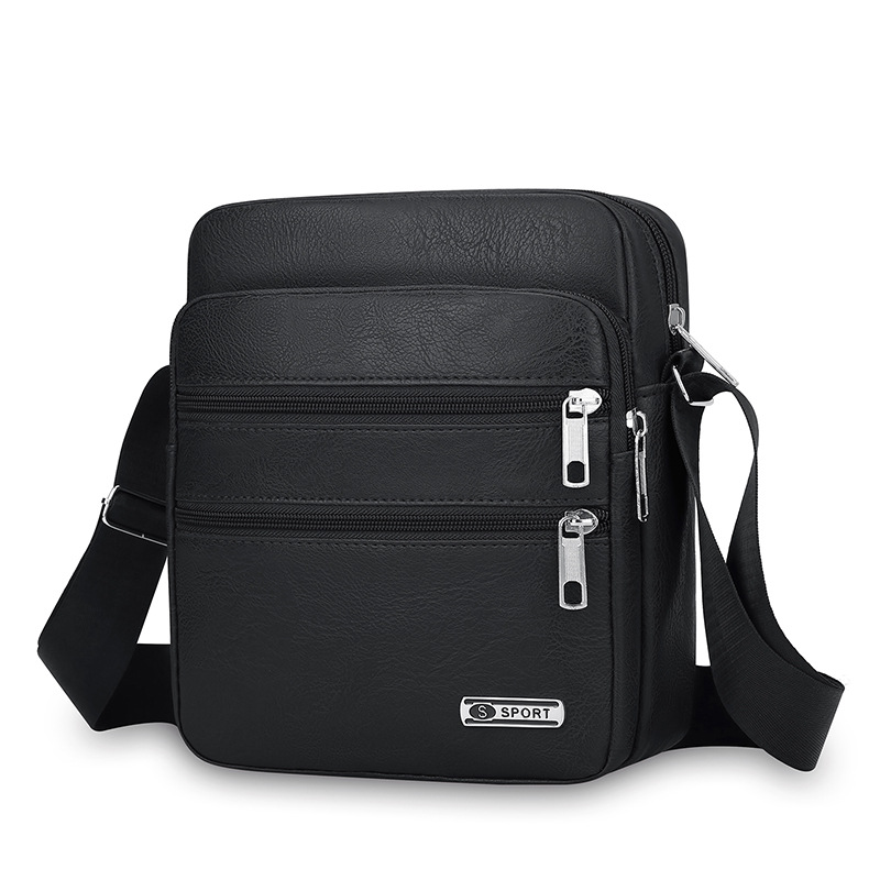 Image of Easy Lightweight Men', Versatile Shoulder Bag, Large Capacity Crossbody Bag, Casual Square Bag, Bag, Travel Bag, Coin Storage Bag, Adjustable Shoulder Strap, Zipper Closure, Multi-
