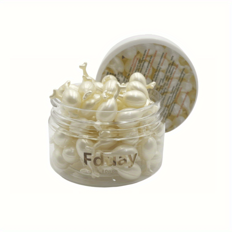 Image of 80pcs Hyaluronic Acid Capsules - For Types Radiance Deep Moisturizing Skincare Serum Capsules, Portable Travel Gel For Face And Neck, , , Collagen Hyaluronic Acid