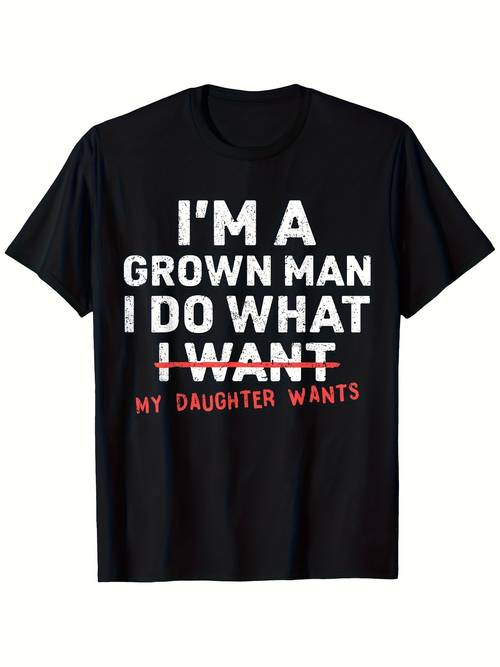 fun dad t shirt no 69 im a mature for man i do whatever my daughter me to do humorous gift pre soft crew neck t shirt mens casual wear