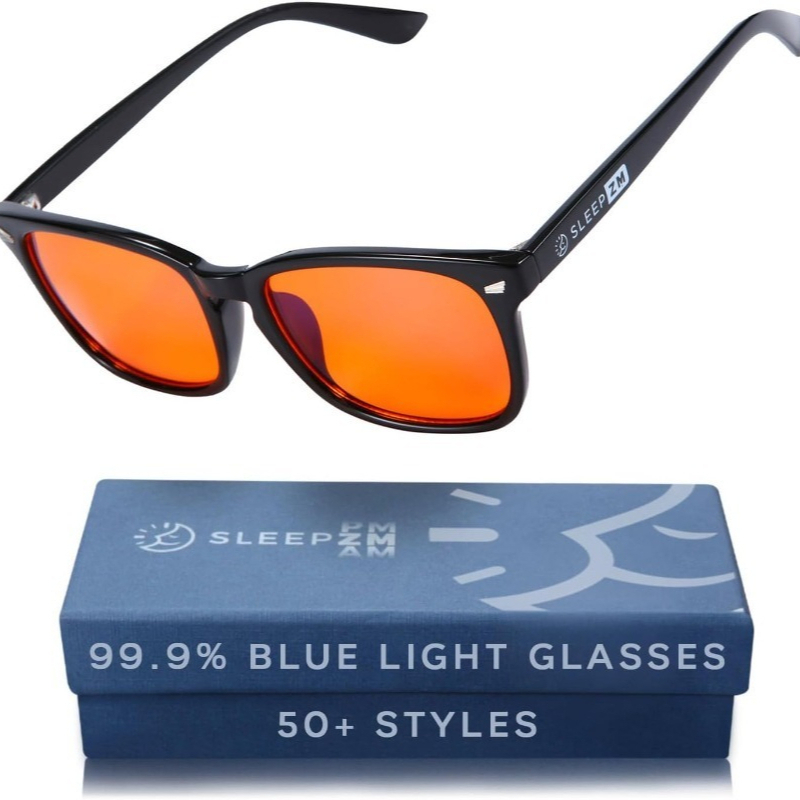 blue blocker glasses sold on Temu United States display picture 1